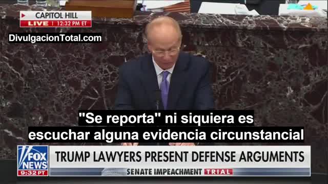 12-FEB-2021 Bruce Castor - Abogado de Trump en Impeachment