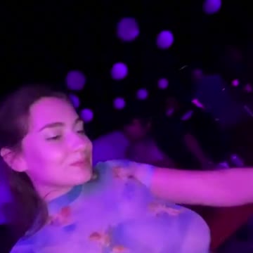 HUGE BOOBS BIANCA LOVES NO BRA DISCO PARTY 🔥