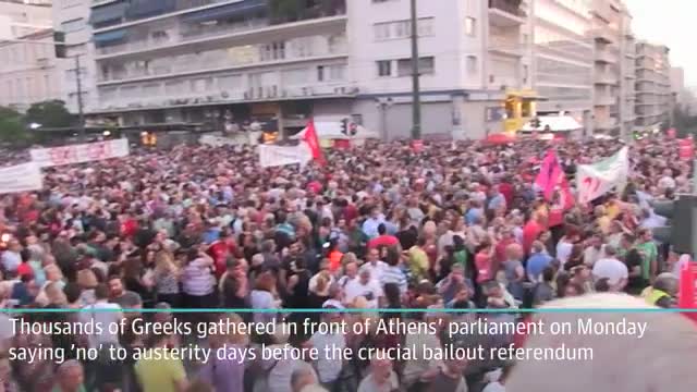 Greeks rally behind no vote ahead of referendum