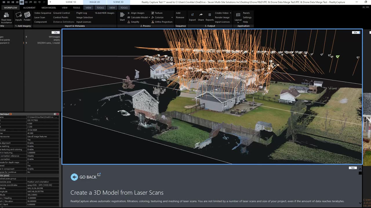 Reality Capture Drone Scan Processing DJI mini 2se & air 2s