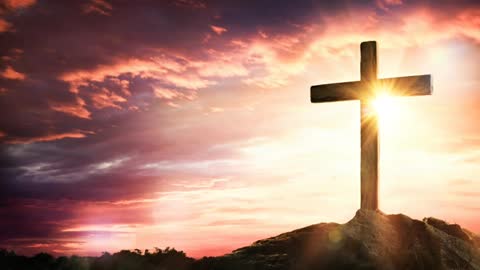 Belief in God with sunrise and sunset