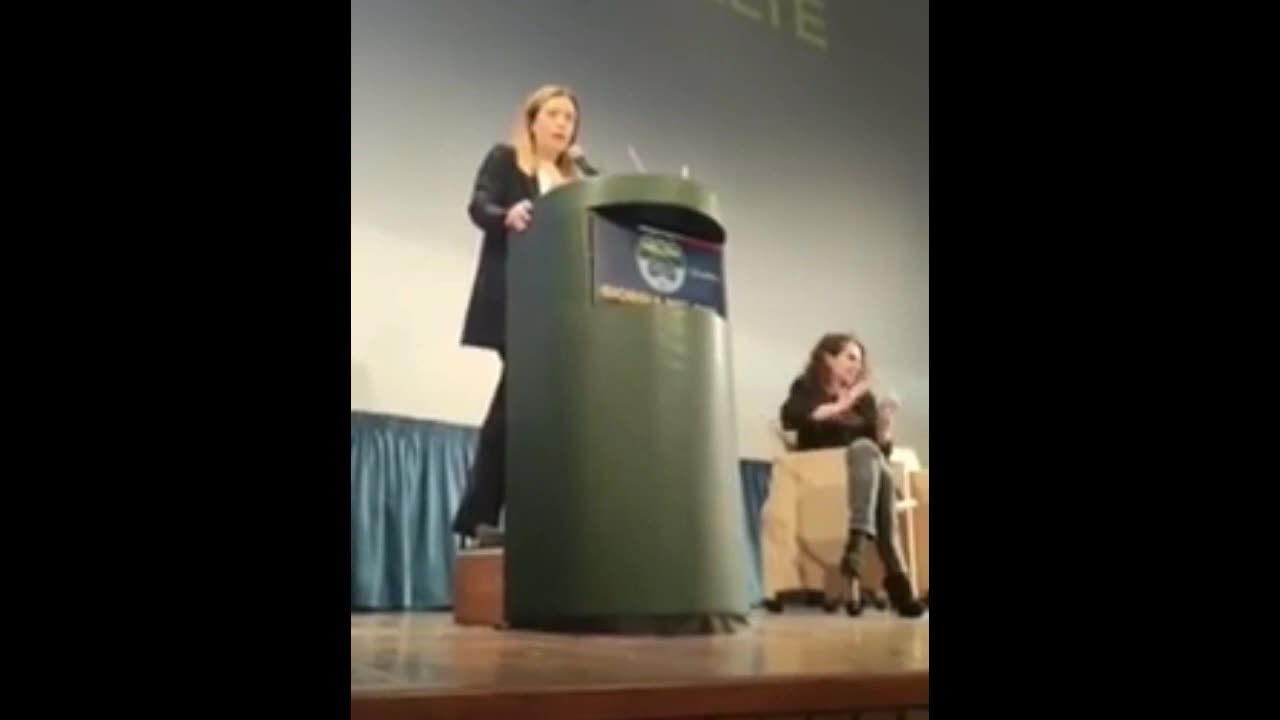 Quando Lady Aspen NATO Giorgia Meloni disse il 20 gennaio 2020:se io non faccio quello che prometto,ve lo dico io non mi votate più! ED è QUELLO CHE FAREMO VAI TRANQUILLA e POI VAI A CAGARE CON BIDEN,ELKANN,NETANYAHU E VON DER MERDEN