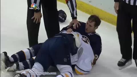 Double Fight during Hockey game! Nikita Zadorov vs Ian Cole & Tyler Ennis vs Alex Steen Nov 11, 2014