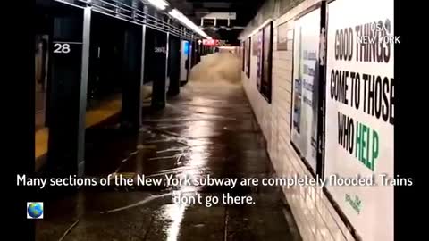 Apocalypse in New York: subway under water, rivers instead of streets