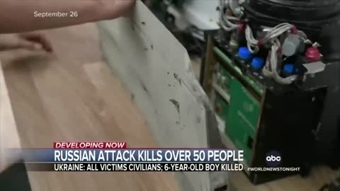 Russian attack on Ukraine leaves more than 50 dead