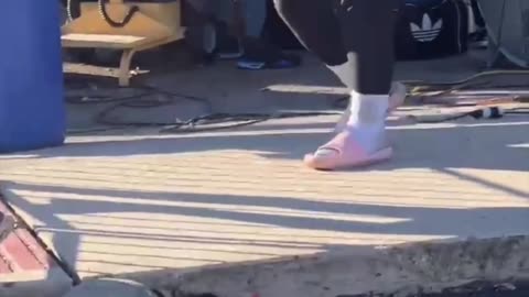 Does this woman look like a refugee asylum? Seriously