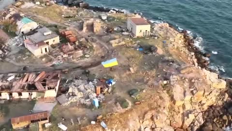 Ukrainian Military Landing Operation On Snake Island After Recapture From Russian Forces