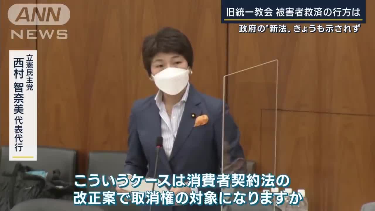 旧統一教会被害者救済の行方は…政府の“新法案”きょうも示されず(2022年11月15日)_1