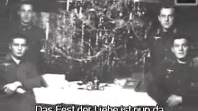 Weisse Weihnacht ("White Christmas") German sing along (1930-1940).