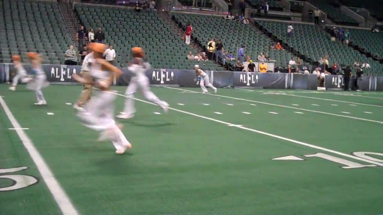 2010 LINGERIE FOOTBALL LEAGUE Miami Caliente VS. Tampa Breeze Warm Up