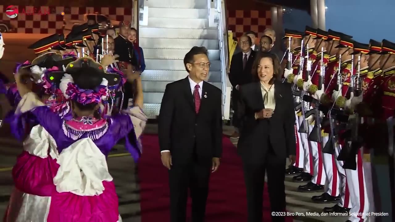 Arrival of Vice President Kamala Harris at Soekarno-Hatta International Airport