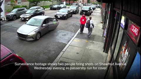 SHOCKING VIDEO: Daylight gunfight in Roxbury as bystanders run for cover