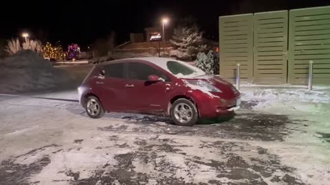 Darn Leaf blocking the only working charger...Ford Tows it away