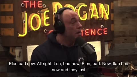 Joe Rogan discusses how left wing media created a Elon Musk “bad now” narrative