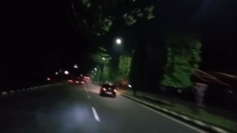 return trip at night using an online motorcycle taxi