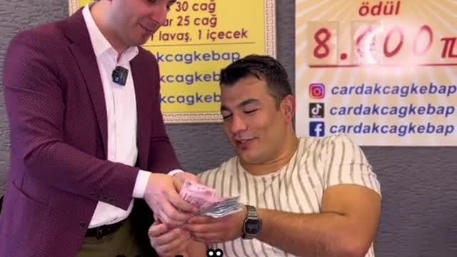 Ağrılı Ömercan 8.000 tl kazandı! Tebrikler şampiyon.. #keşfet #fyp