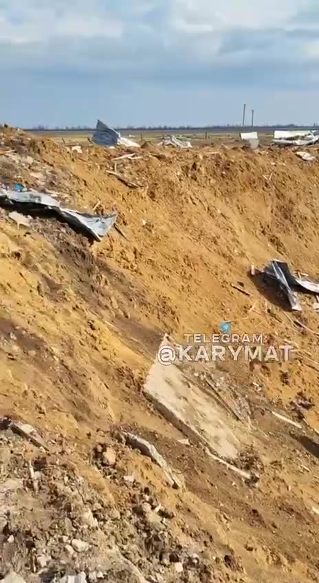 This is what a bomb crater looks like