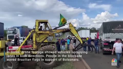 Brazilian Truckers Create Multiple Blockades In Support Of Bolsonaro