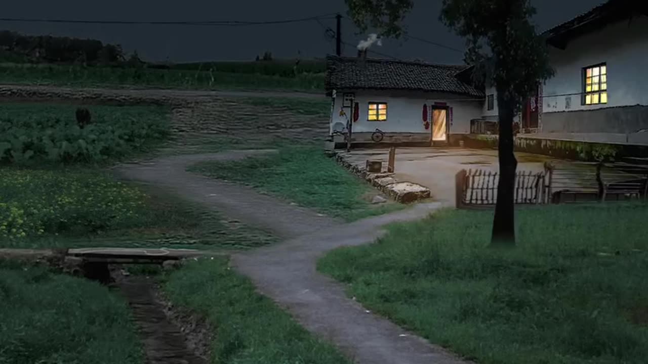 Beautiful village night