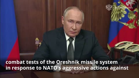 Russian President Putin Releases Statement Following Launch of Hypersonic Missile Into Ukraine