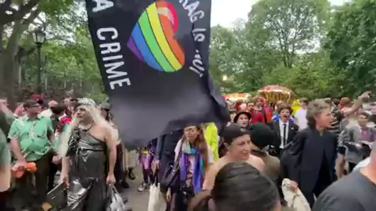 Sodomite groomer witches chanting "we're coming for your children..."