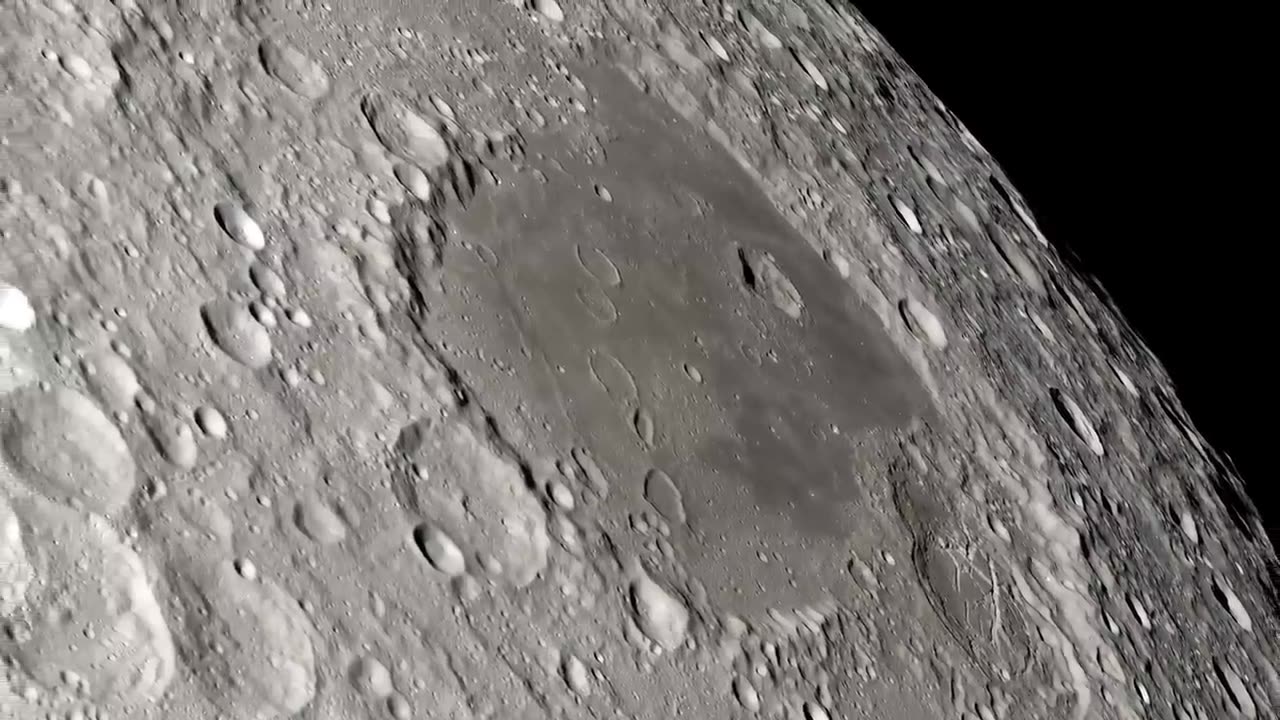 Apollo 13 views of the moon in 4k