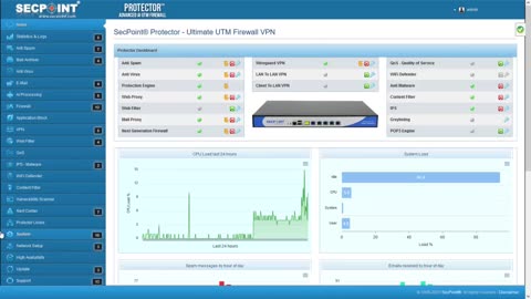 SecPoint Protector V63 UTM Firewall Email Notification
