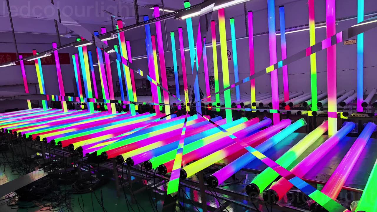 High Quality 80mm LED Pixel Tube with Square Stand for Stage & Nightclub