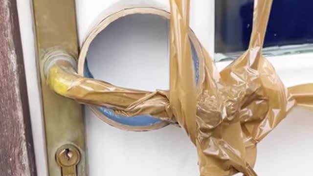 Man tries door handle life hack…
