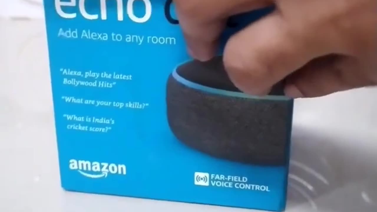 Unboxing amazon alexa echo dot