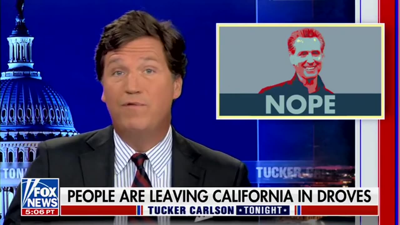 Tucker Rips Newsom For 'Reshaping Reality' About California