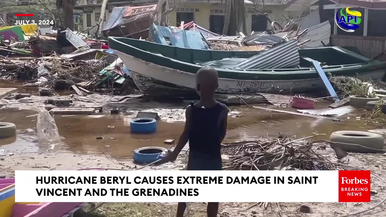 Hurricane Beryl Causes Extreme Damage In Saint Vincent And The Grenadines