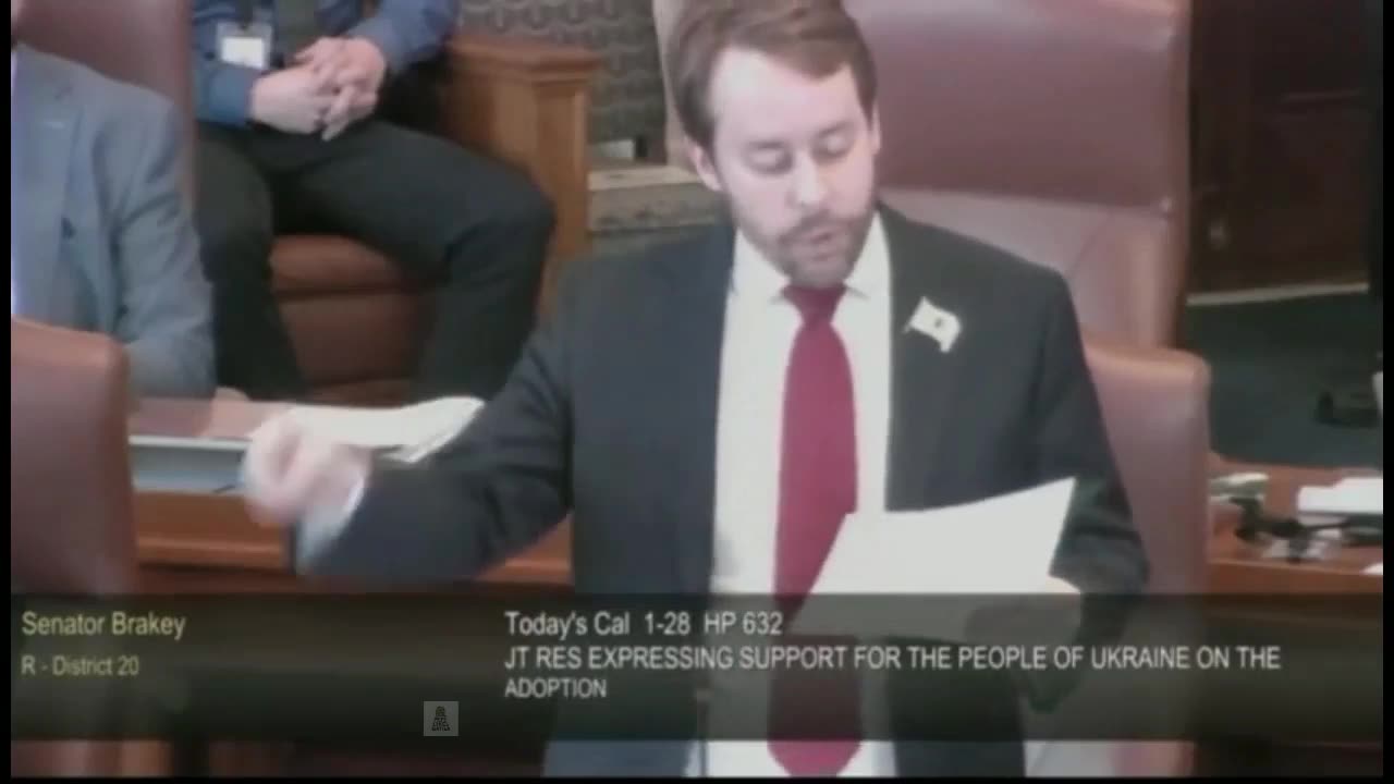 Senator Eric Brakey dropped bombs about the overthrow of the Democracy of Ukraine, Nazis