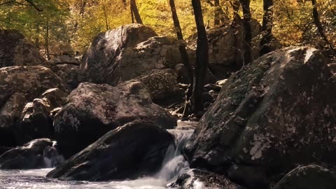 Natural mountain dew and small river