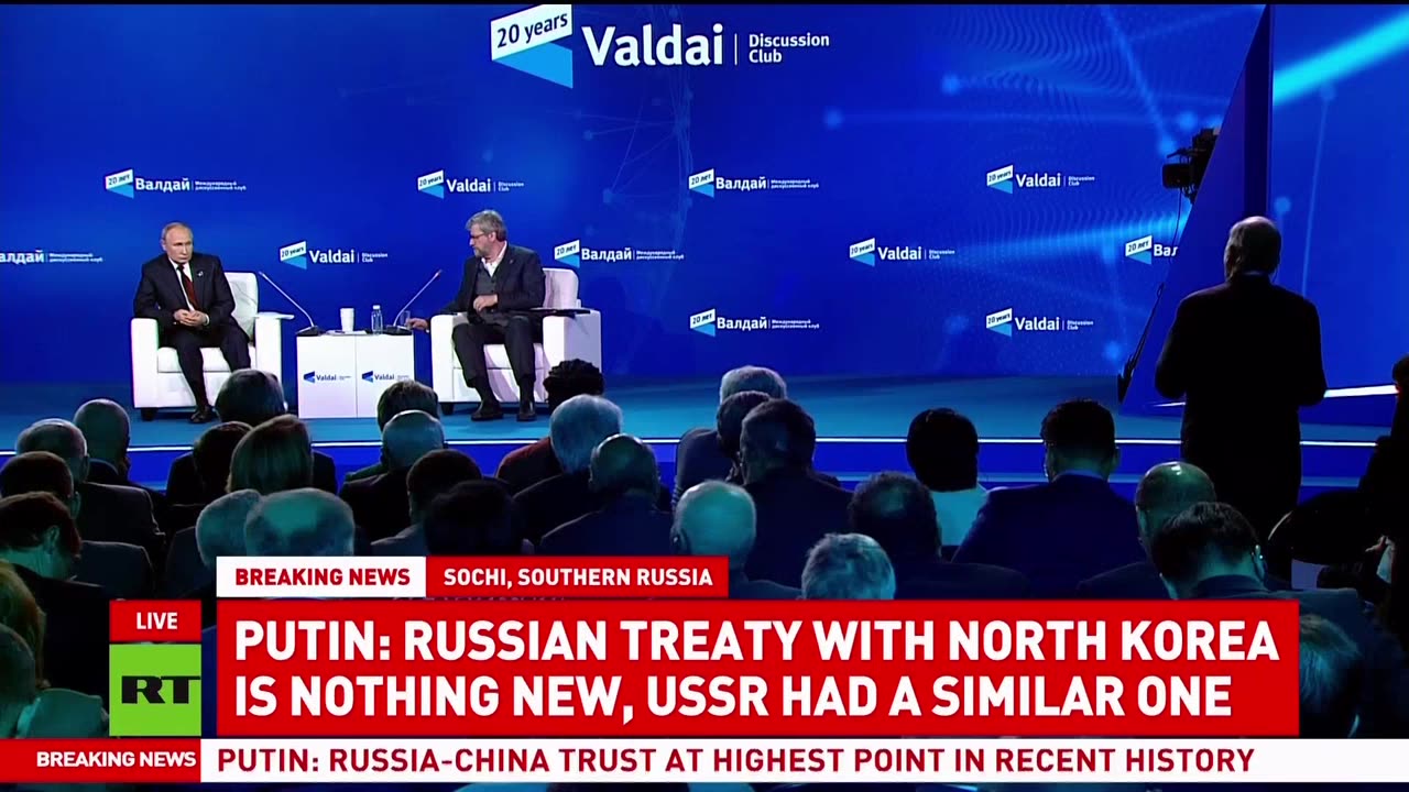 PRESIDENT VLADIMIR PUTIN SPEAKS AND ANSWERS QUESTIONS AT THE VALDAI 2024 FORUM