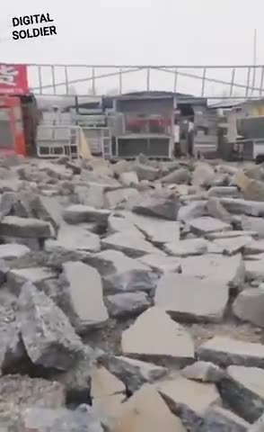 Chinese government destroyed the road to a village, to force farmers to buy property in a ghost city