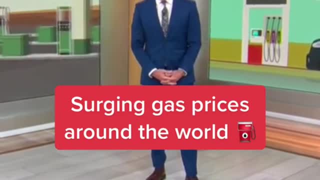 Surging gas prices around the world。