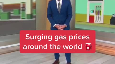 Surging gas prices around the world。