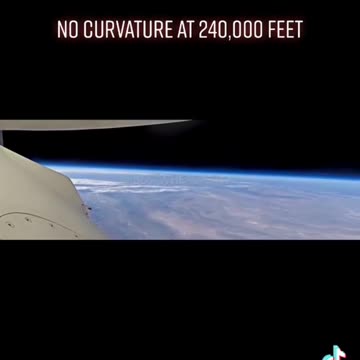No Curve 240 000 Feet Up