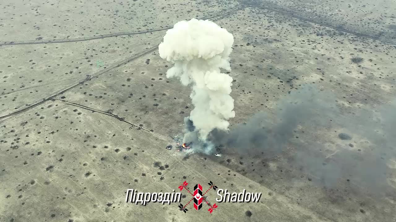 Ukrainians Finish Off Russian Anti-Mine Tanks