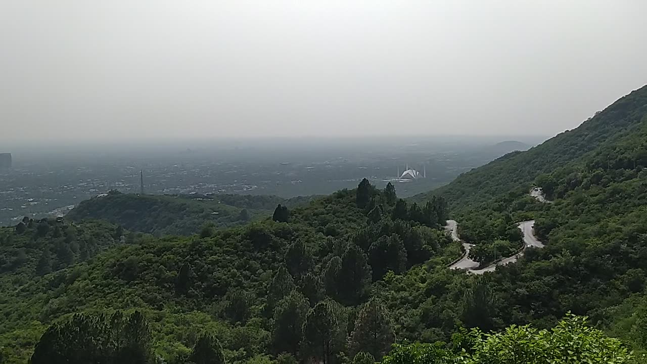 View of Islamabad from Marghala hills