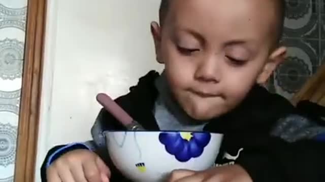 baby sleep during eating, | funny video