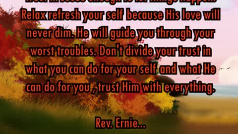 Daily Message from Rev. Ernie, October 12 2022