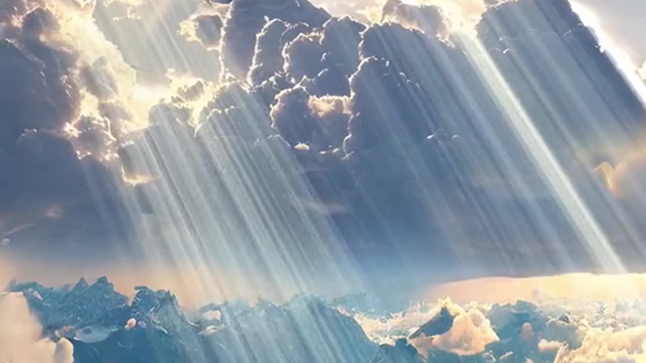 Sun shine on the mountain #