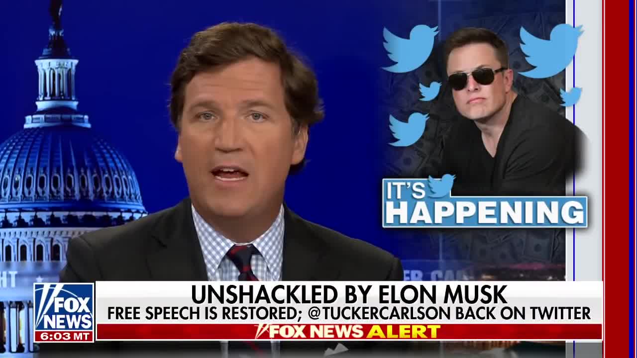 Elon Musk purchased Twitter - Tucker Carlson's take