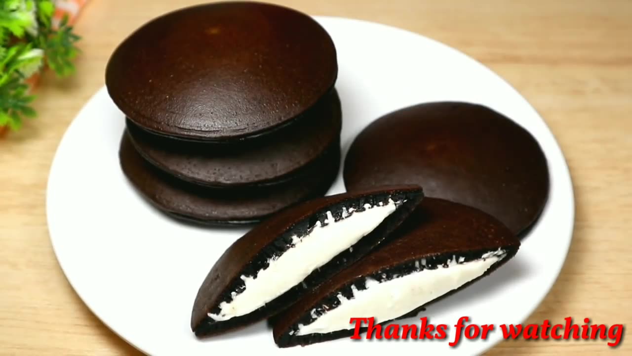 Oreo biscuit dora cake 4 ingredients | dorayaki soft and delicious