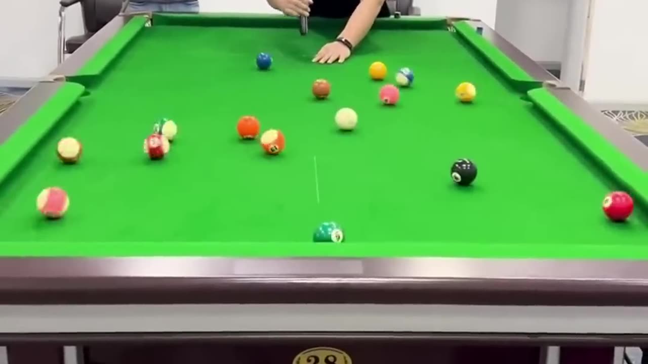 Funny billiard video