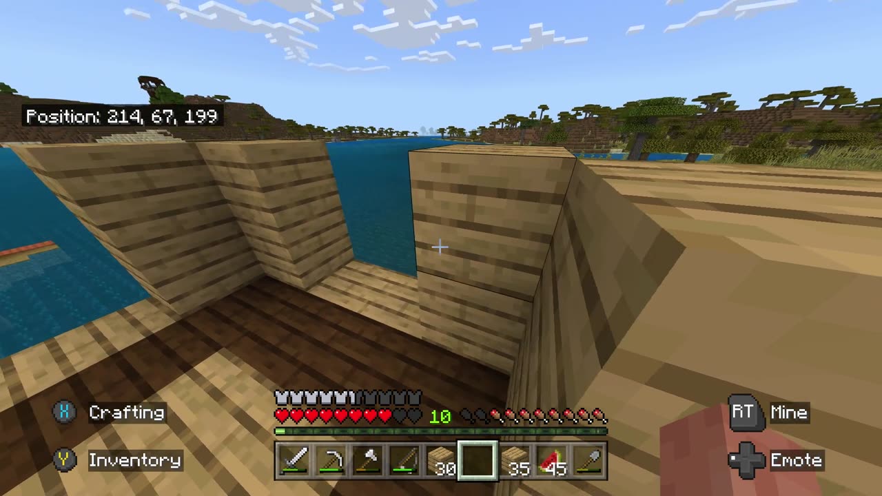 Lil Minecraft before bed.