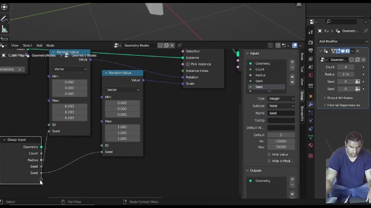 BLENDER TUTORIAL-building rock generator in geometry node