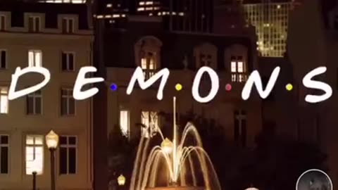 • She replaced F.R.I.E.N.D.S with DE.M.O.N.S — One of the dots ( . ) is missing (Perry?)